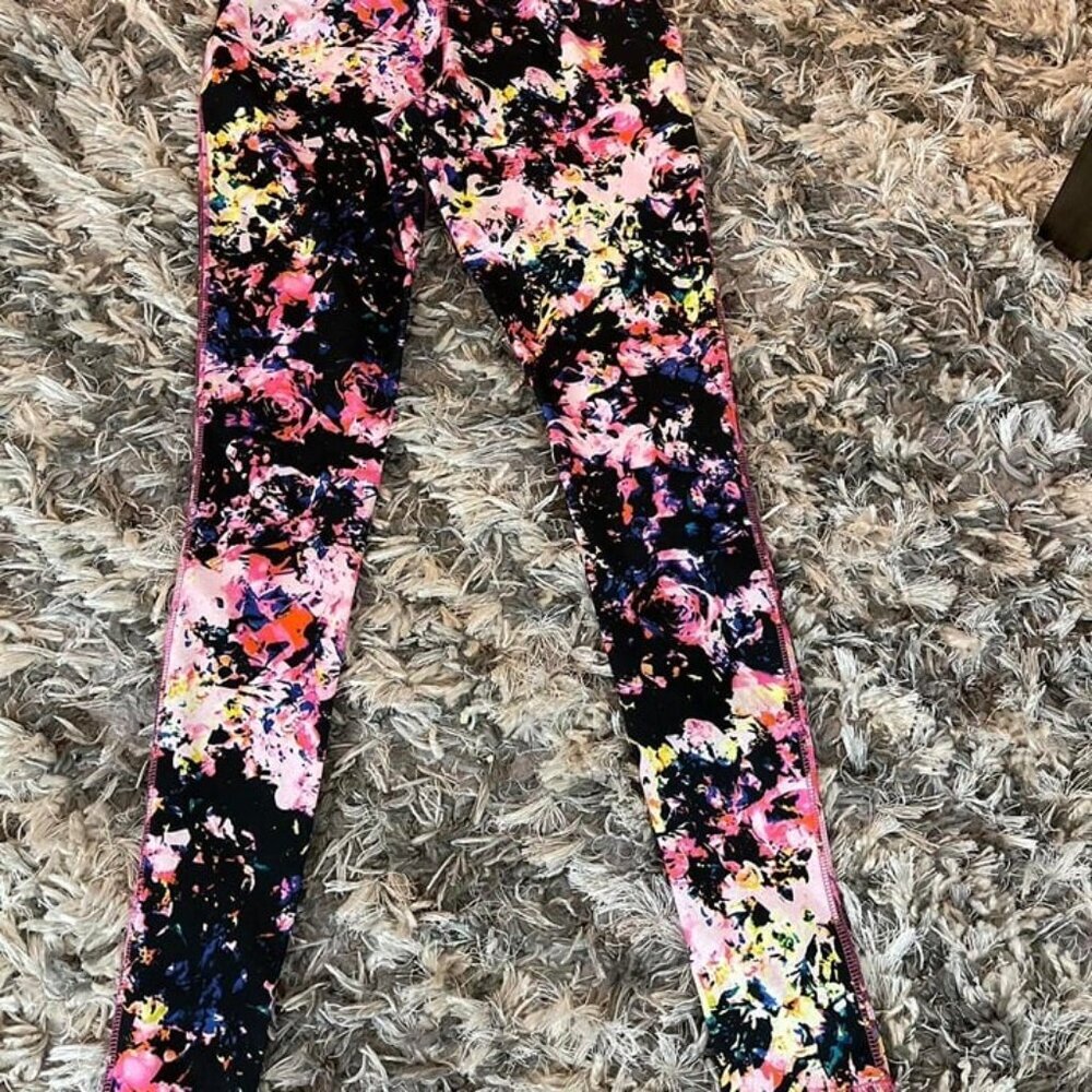 NWT Multi-Colored Paint Splatter Design Leggings XS - Picture 4 of 7